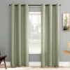 No. 918 Landon Textured Grommet Top Light-filtering Single Curtain Panel In Green