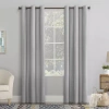 No. 918 Lindstrom Grommet Top Energy Saving Light-filtering Single Curtain Panel In Gray