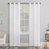 No. 918 Lindstrom Grommet Top Energy Saving Light-filtering Single Curtain Panel In White