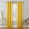 No. 918 Montego Grommet Top Sheer Single Curtain Panel In Yellow