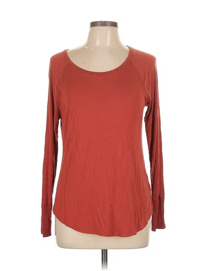 Pre-owned No Boundaries 3/4 Sleeve T-shirt In Red