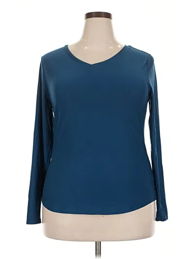 Pre-owned No Boundaries 3/4 Sleeve T-shirt In Blue