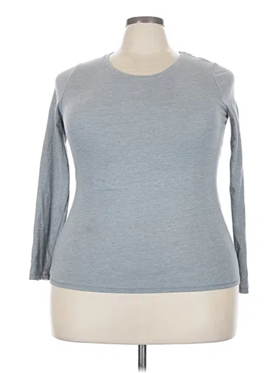 Pre-owned No Boundaries 3/4 Sleeve T-shirt In Gray