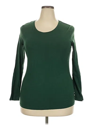 Pre-owned No Boundaries 3/4 Sleeve T-shirt In Green
