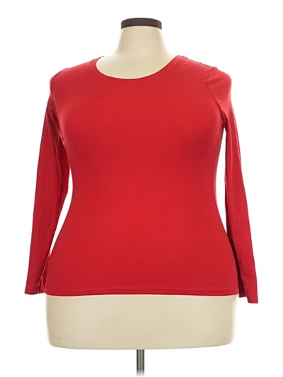 Pre-owned No Boundaries 3/4 Sleeve T-shirt In Red