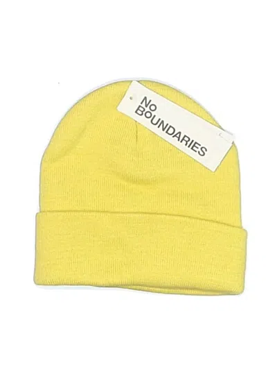 No Boundaries Beanie Hat In Yellow