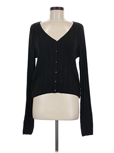 Pre-owned No Boundaries Cardigan Sweater In Black