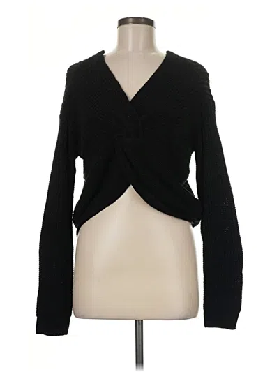Pre-owned No Boundaries Cardigan Sweater In Black