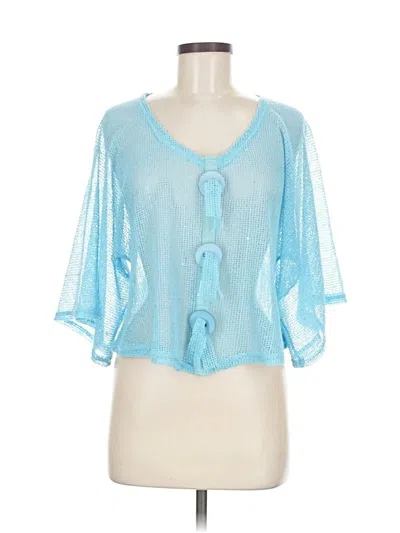 Pre-owned No Boundaries Cardigan Sweater In Blue