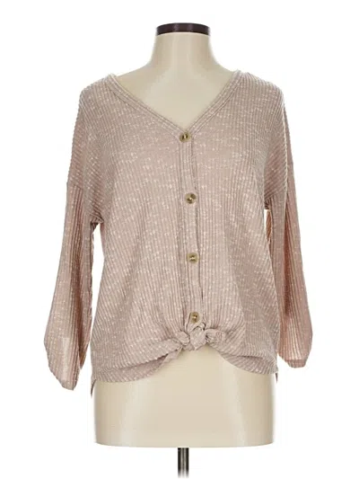 Pre-owned No Boundaries Cardigan Sweater In Brown