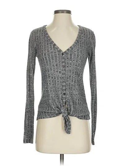 Pre-owned No Boundaries Cardigan Sweater In Gray