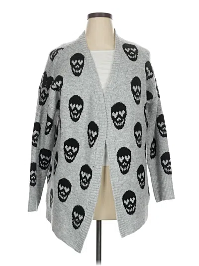 Pre-owned No Boundaries Cardigan Sweater In Gray