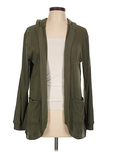 Pre-owned No Boundaries Cardigan Sweater In Green