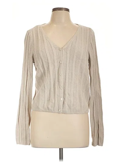 Pre-owned No Boundaries Cardigan Sweater In Ivory