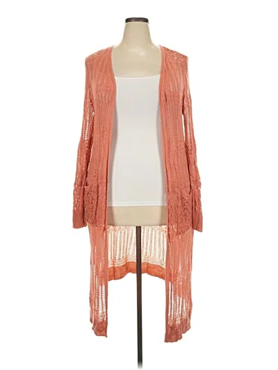 Pre-owned No Boundaries Cardigan Sweater In Orange