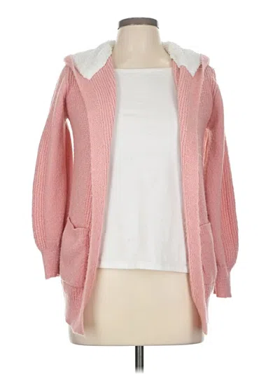 Pre-owned No Boundaries Cardigan Sweater In Pink