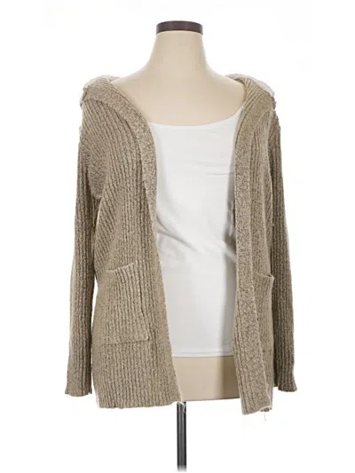 Pre-owned No Boundaries Cardigan Sweater In Tan