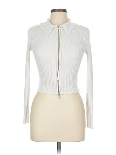 Pre-owned No Boundaries Cardigan Sweater In White