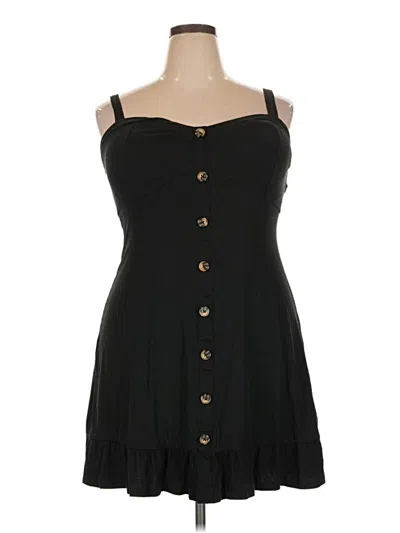 No Boundaries Casual Dress In Black