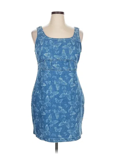 Pre-owned No Boundaries Casual Dress In Blue