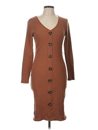 Pre-owned No Boundaries Casual Dress In Brown