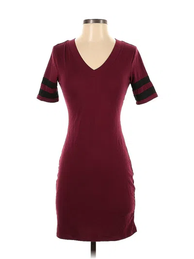 Pre-owned No Boundaries Casual Dress In Burgundy