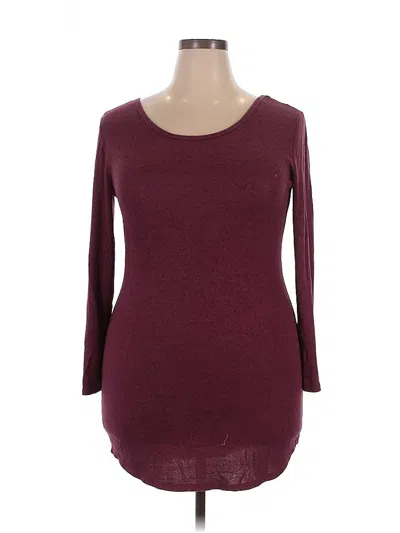 Pre-owned No Boundaries Casual Dress In Burgundy