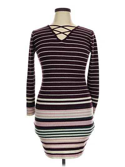 Pre-owned No Boundaries Casual Dress In Burgundy