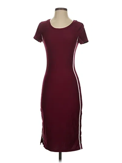 Pre-owned No Boundaries Casual Dress In Burgundy