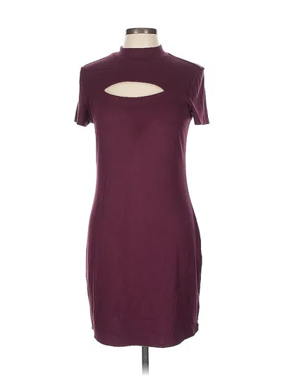 Pre-owned No Boundaries Casual Dress In Burgundy