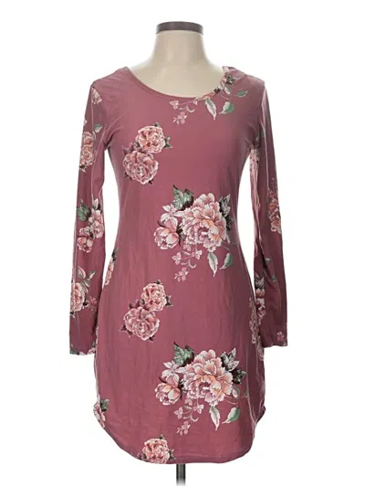 Pre-owned No Boundaries Casual Dress In Burgundy
