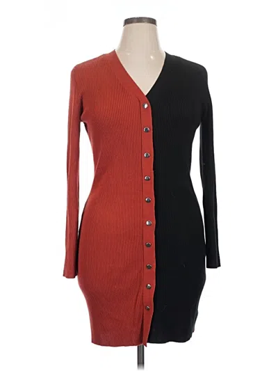 Pre-owned No Boundaries Casual Dress In Burgundy
