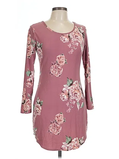 Pre-owned No Boundaries Casual Dress In Burgundy