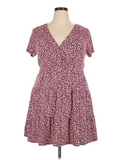 Pre-owned No Boundaries Casual Dress In Burgundy