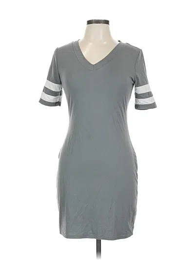 Pre-owned No Boundaries Casual Dress In Gray