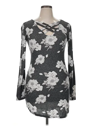 Pre-owned No Boundaries Casual Dress In Gray