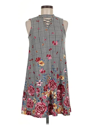 Pre-owned No Boundaries Casual Dress In Gray