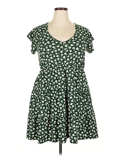 Pre-owned No Boundaries Casual Dress In Green