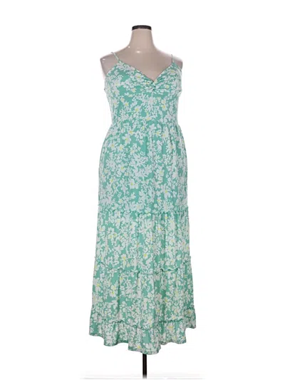 Pre-owned No Boundaries Casual Dress In Green
