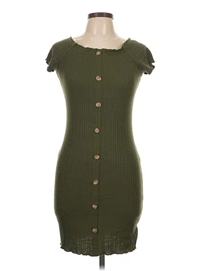 Pre-owned No Boundaries Casual Dress In Green