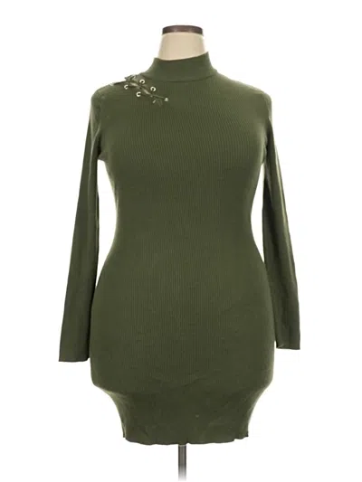 Pre-owned No Boundaries Casual Dress In Green