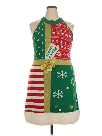 Pre-owned No Boundaries Casual Dress In Green