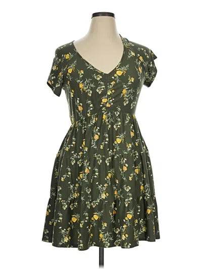 Pre-owned No Boundaries Casual Dress In Green