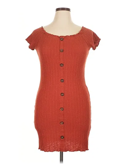 Pre-owned No Boundaries Casual Dress In Orange