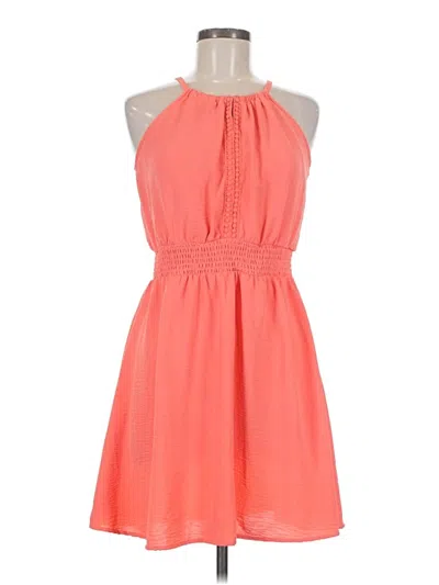 Pre-owned No Boundaries Casual Dress In Orange