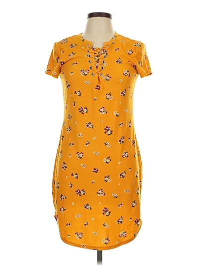 Pre-owned No Boundaries Casual Dress In Orange