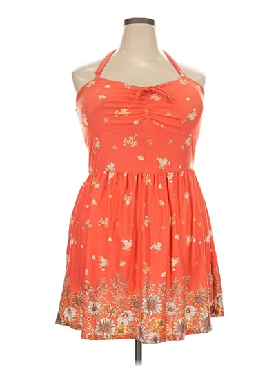 Pre-owned No Boundaries Casual Dress In Orange