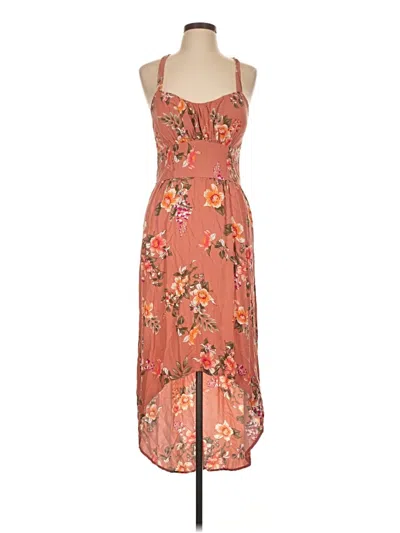Pre-owned No Boundaries Casual Dress In Orange