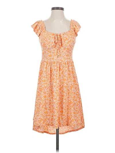 Pre-owned No Boundaries Casual Dress In Orange