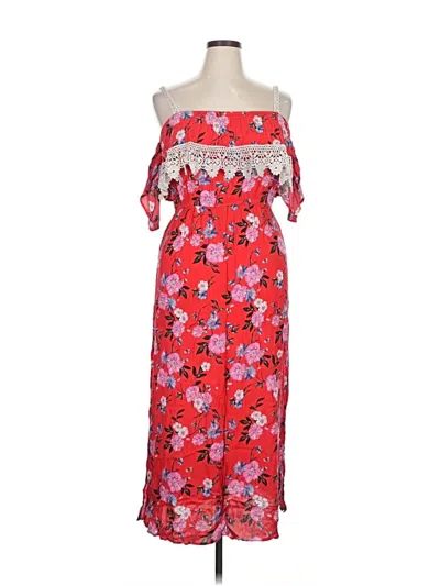 Pre-owned No Boundaries Casual Dress In Red